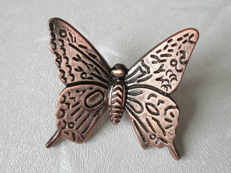 Butterfly Dresser Knobs Pulls Drawer Pull Handles / Kitchen Etsy