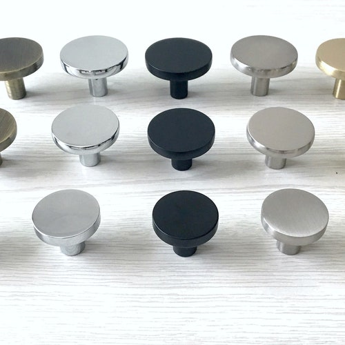 Knob Drawer Knobs Matte Black Drawer Pulls Drawer Knob Etsy