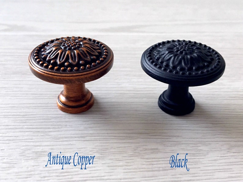 Möbelknäufe Blume Kommode Knäufe Knauf Schrankknöpfe | Etsy
