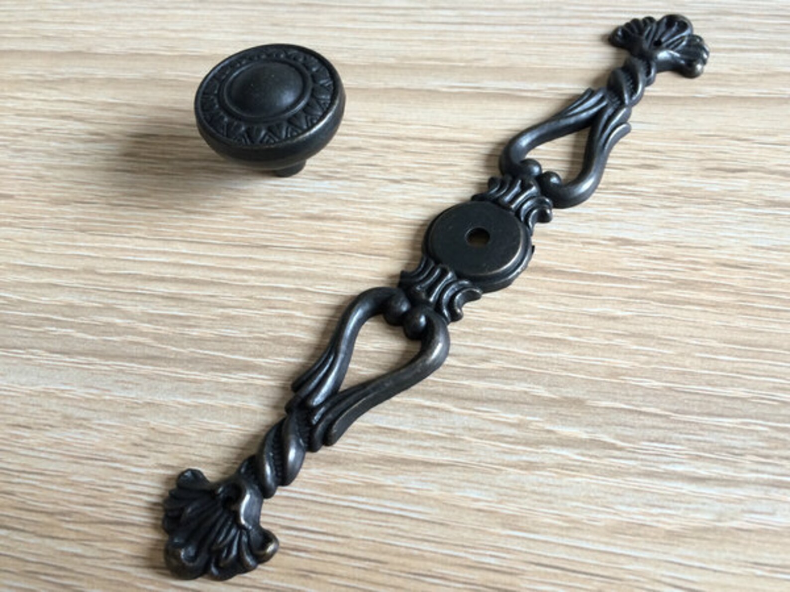 Vintage Style Dresser Knob Drawer Knobs Pulls Handles Back Etsy