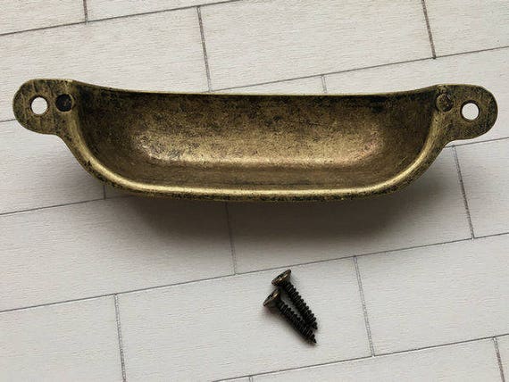 3.75" Tasse Tiroir Tire Bin Cabinet Tirez Chrome Argent Antique Bronze Or 96 mm 