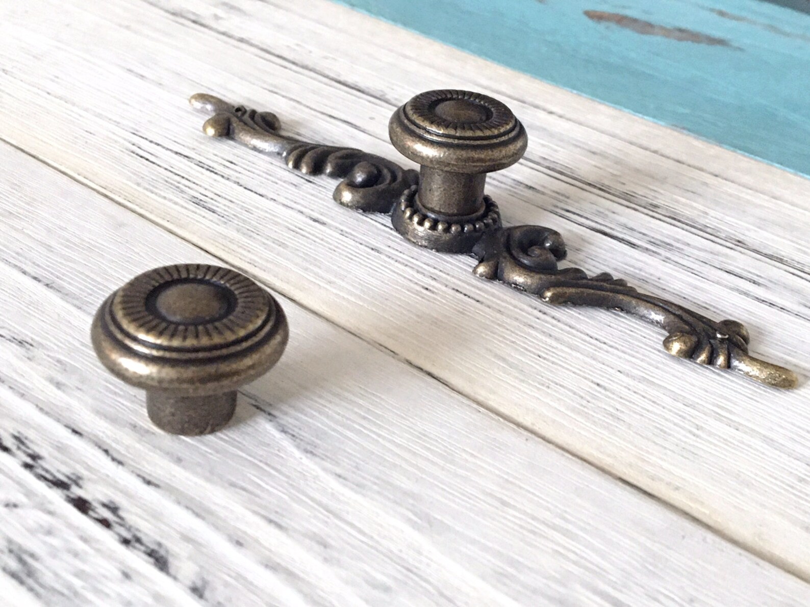 Vintage Style Dresser Knob Drawer Knobs Pulls Handles Back Etsy