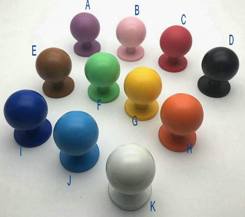 Colorful Dresser Knobs Drawer Pulls Knobs Kids Kitchen Etsy
