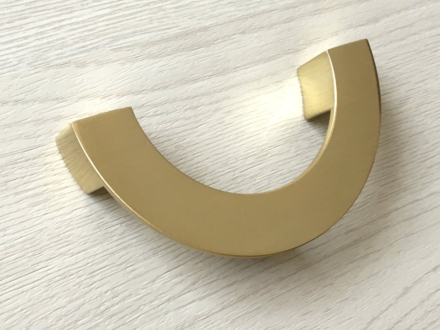 3.75 5 Half Circle Pull Handle Brushed Etsy