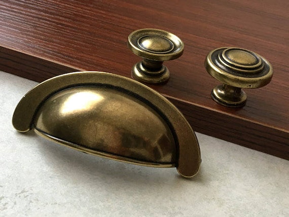 3 1 8 Cup Pull Dresser Pulls Drawer Pull Handles Vintage Etsy