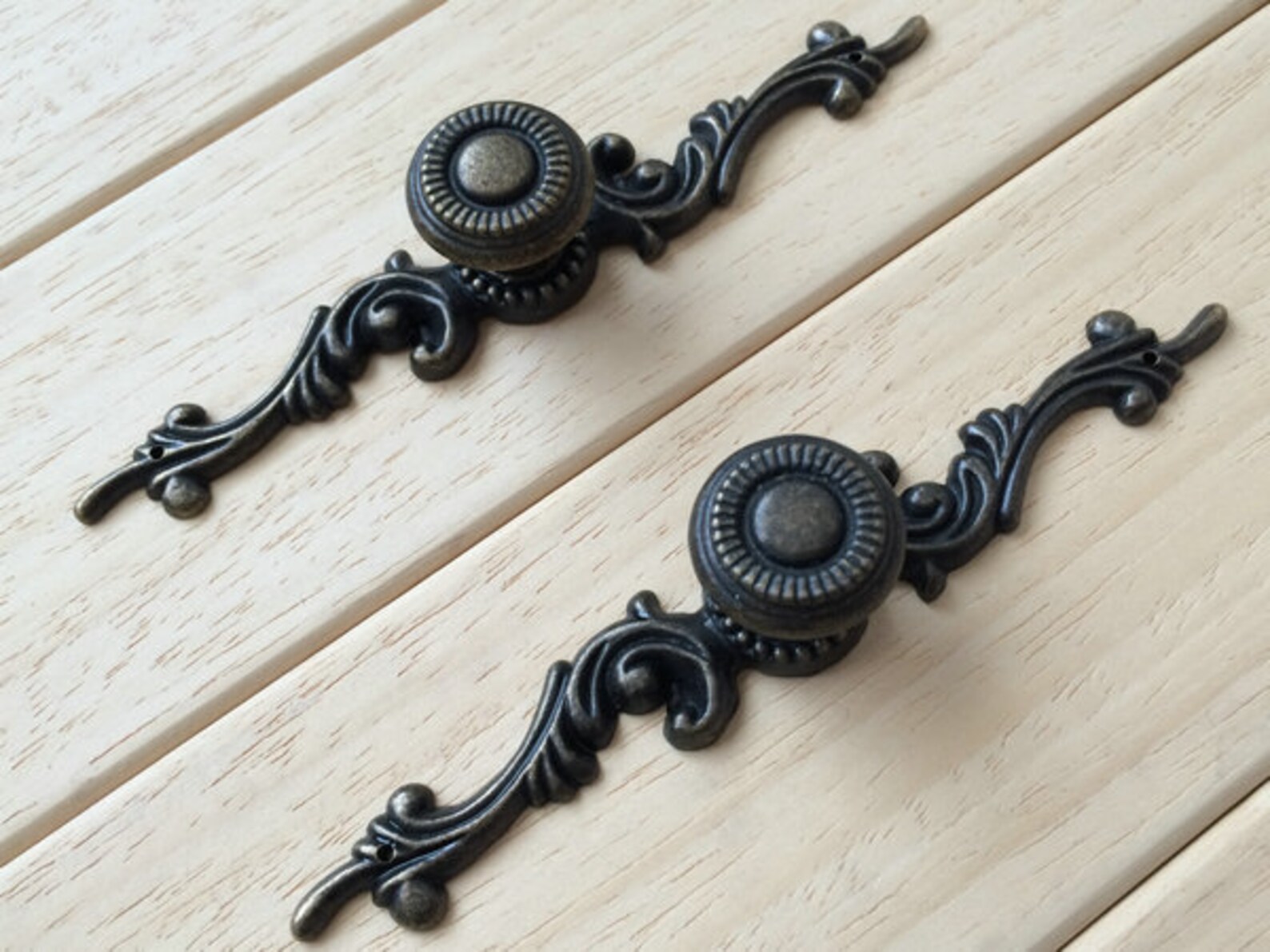 Vintage Style Dresser Knob Drawer Knobs Pulls Handles Back Etsy