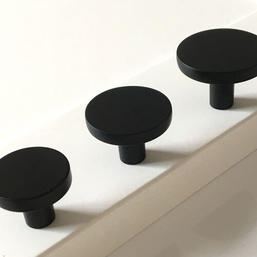 Knob Drawer Knobs Matte Black Drawer Pulls Drawer Knob Etsy