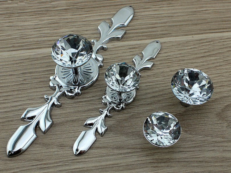 Kristall Schrank Türknauf Glas Möbel Knäufe Schubladen Knauf | Etsy