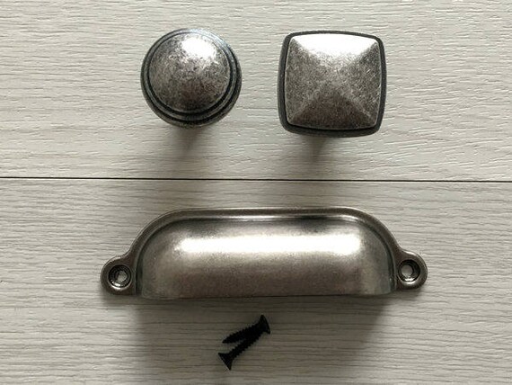 Pewter Cup Drawer Pull Handles Knob Dresser Pulls Knobs Pewter Cup Drawer Pull Handles Knob, Antique Pewter Kitchen Cabinet Pulls