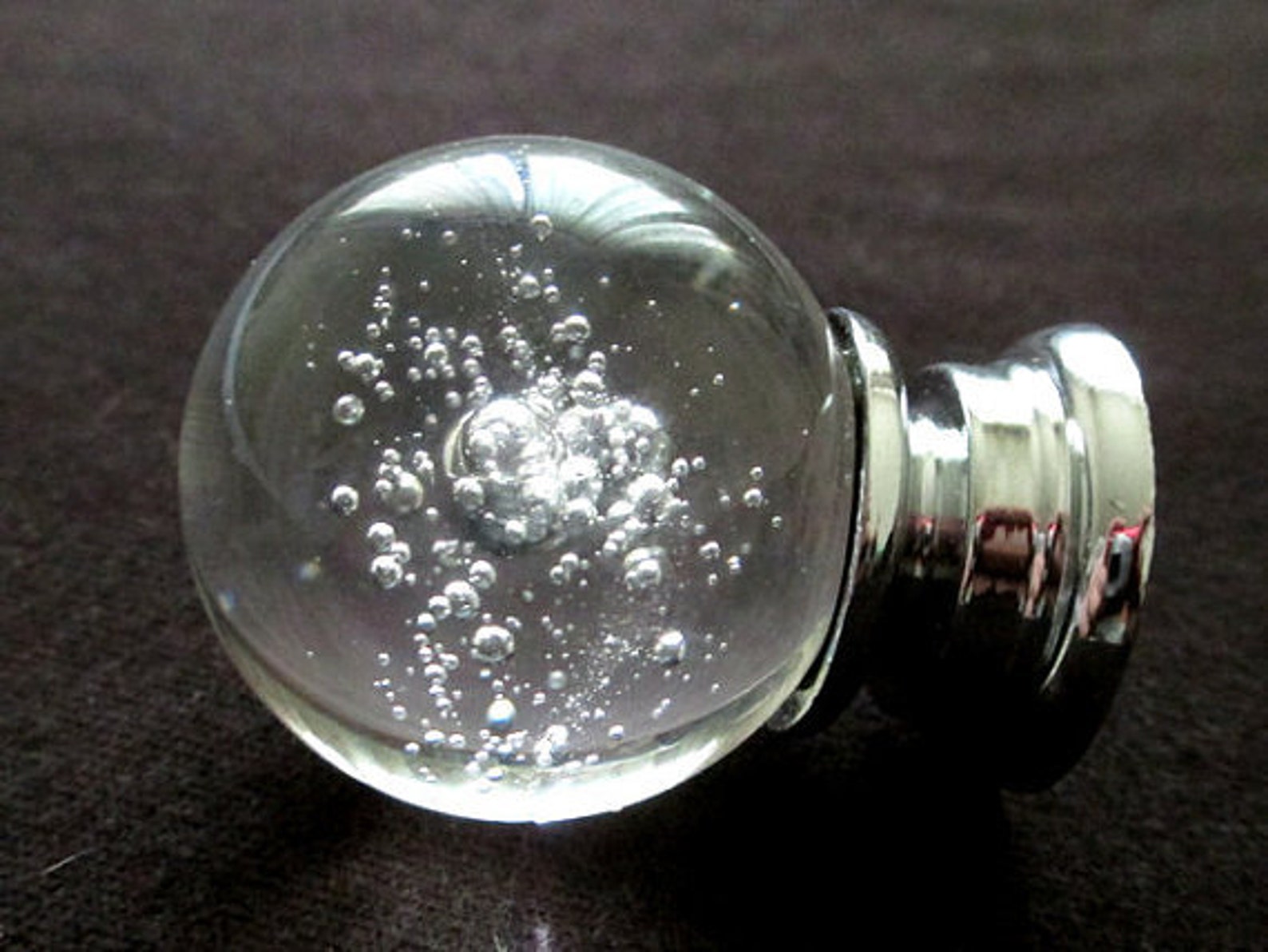 Bubble Glass Knobs Crystal Knob Drawer Knobs Dresser Pulls Etsy
