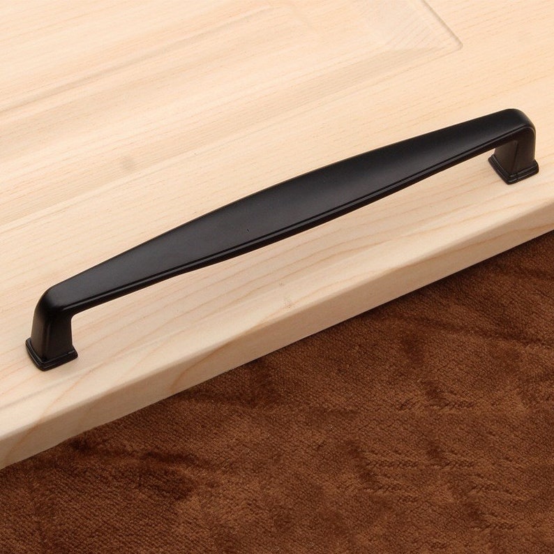 3.75 5 6.3 Black Dresser Knob Drawer Pulls Handles Knobs Cabinet Door Knob Retro Kitchen Furniture Handle Pull Hardware 96 128 160 mm 6.3“ (160 mm)