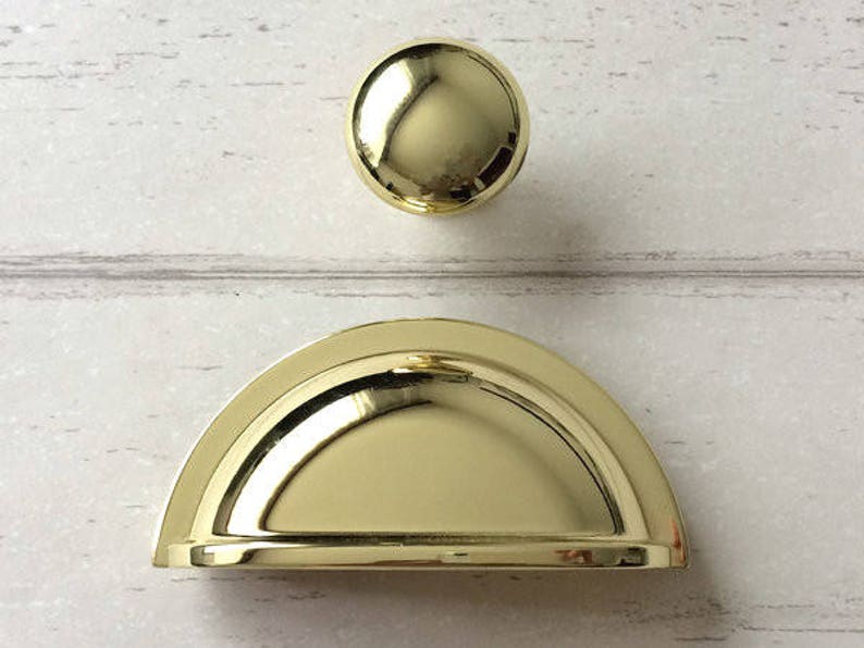 3 Cup Drawer Pull Handles Knob Dresser Knobs Handle Etsy