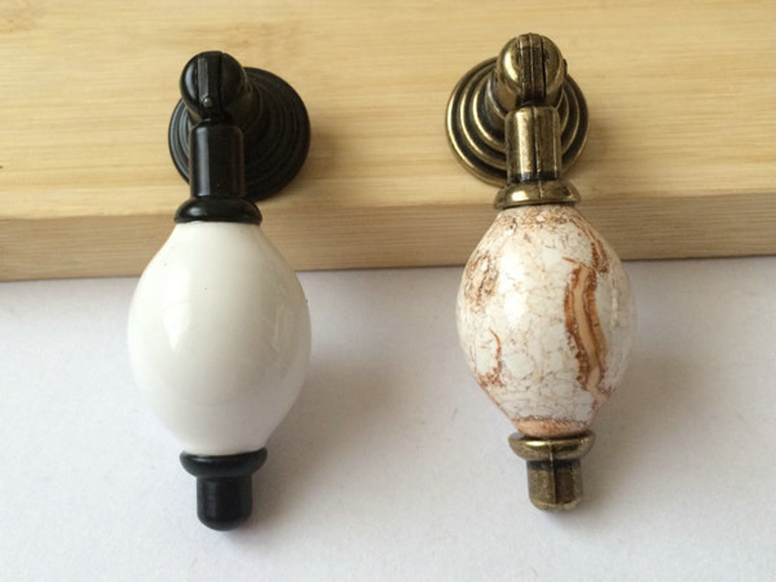 Tear Drop Dresser Drawer Knobs Pulls Door Handles Etsy