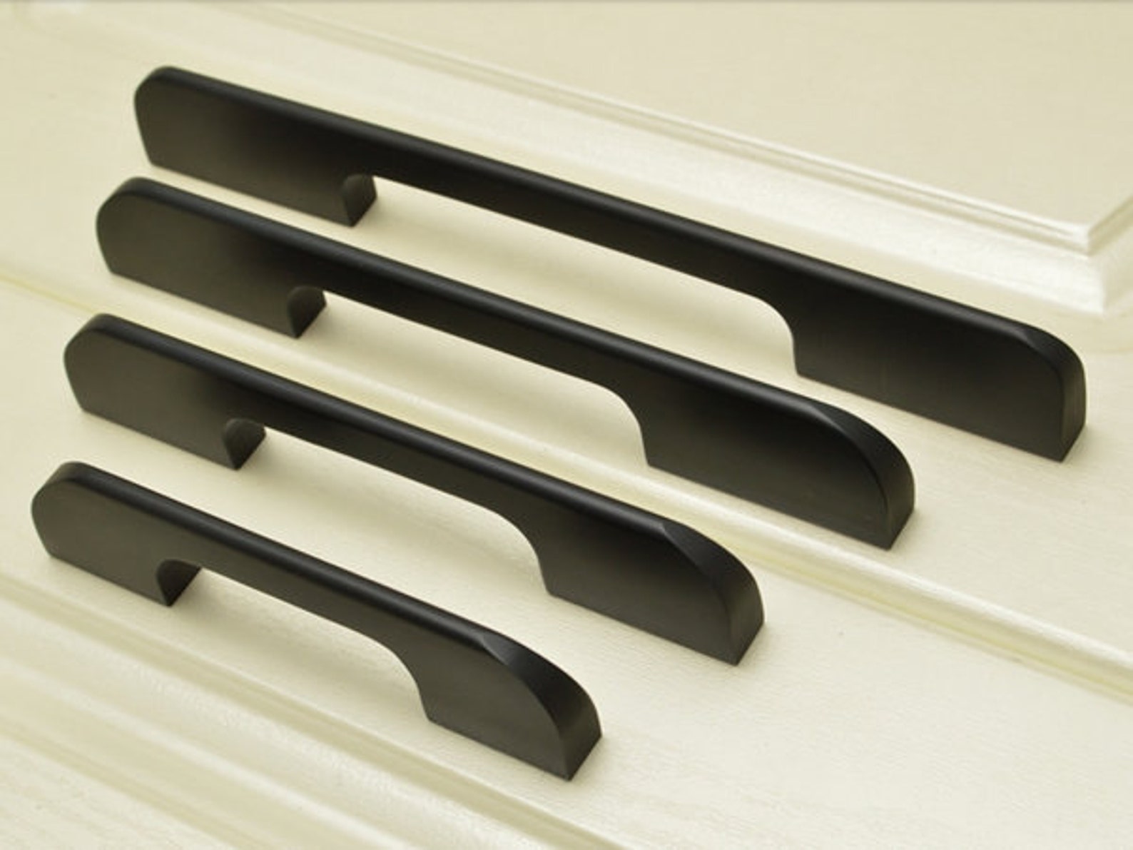 Black Large Kitchen Cabinet Handles Dresser Knob Drawer Pulls - Etsy