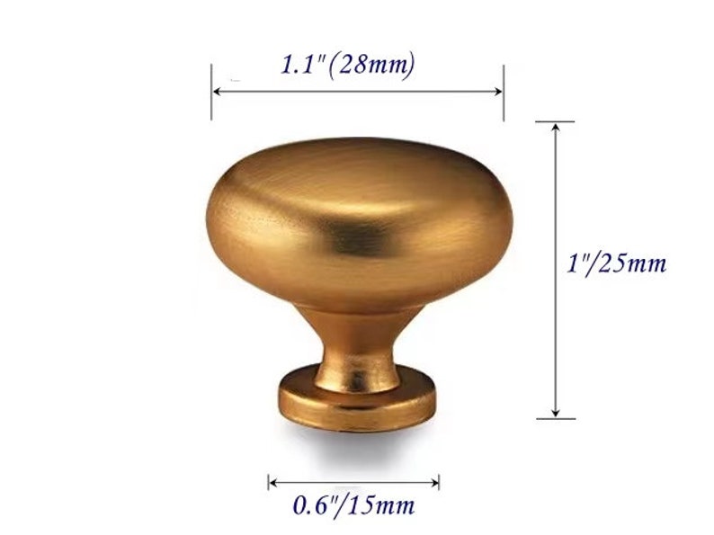 3.75 5 6.25 7.5 12.5 Antique Gold Brass Cabinet Pull Handles Drawer Dresser Knobs MCM Kitchen Hardware 96 128 160 192 224 320 mm Retro A- Round Knob