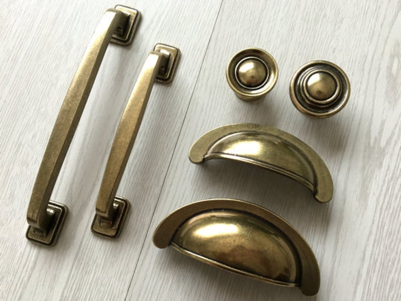 Knobs Pulls Handles Cup Drawer Pull Bronze Bin Pulls Etsy