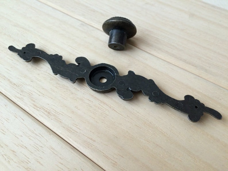 Vintage Style Dresser Knob Drawer Knobs Pulls Handles Back Etsy