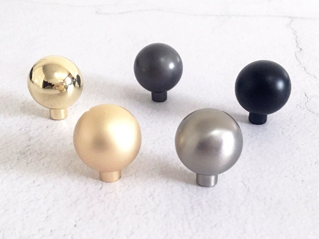 Knob Drawer Pull Knobs Gunmetal Drawer Knobs Nickel