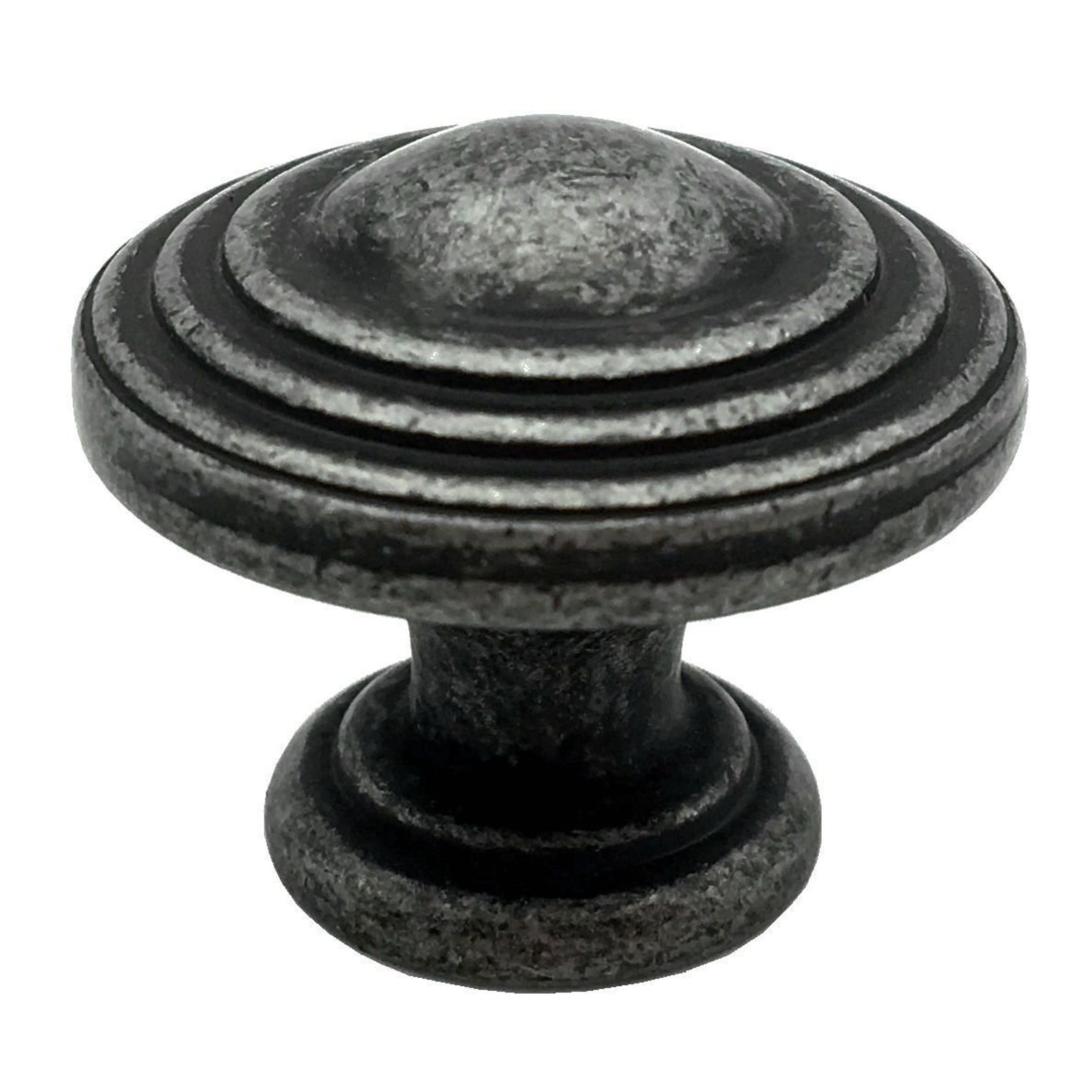 375 5 Antique Silver Black Knobs Dresser Knob Etsy