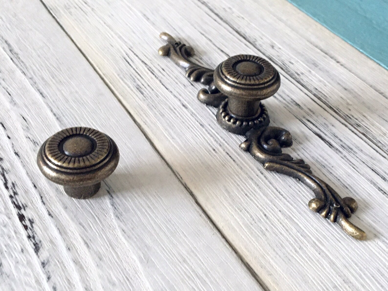 Vintage Style Dresser Knob Drawer Knobs Pulls Handles Back Etsy