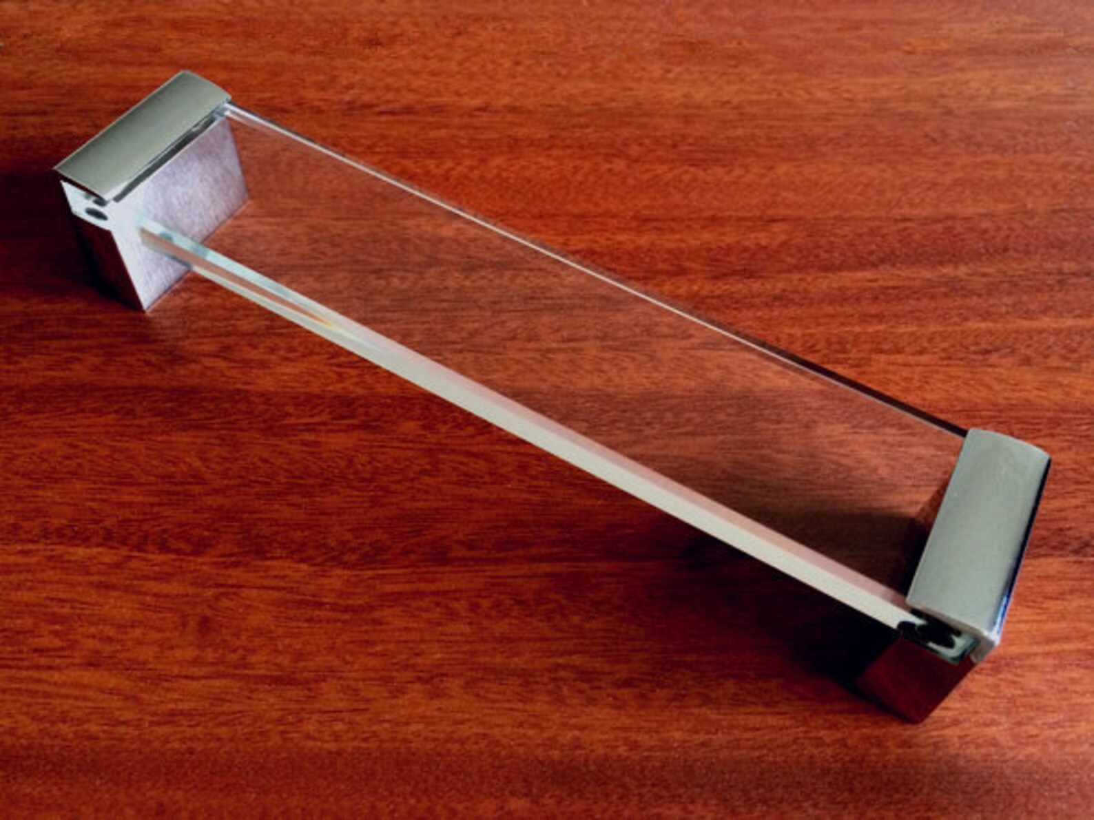 6.3 Large Dresser Pulls Drawer Pull Handles Glass Silver Etsy