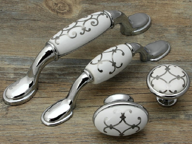 Dresser Knob Drawer Pulls Knobs Handles Knob White Etsy