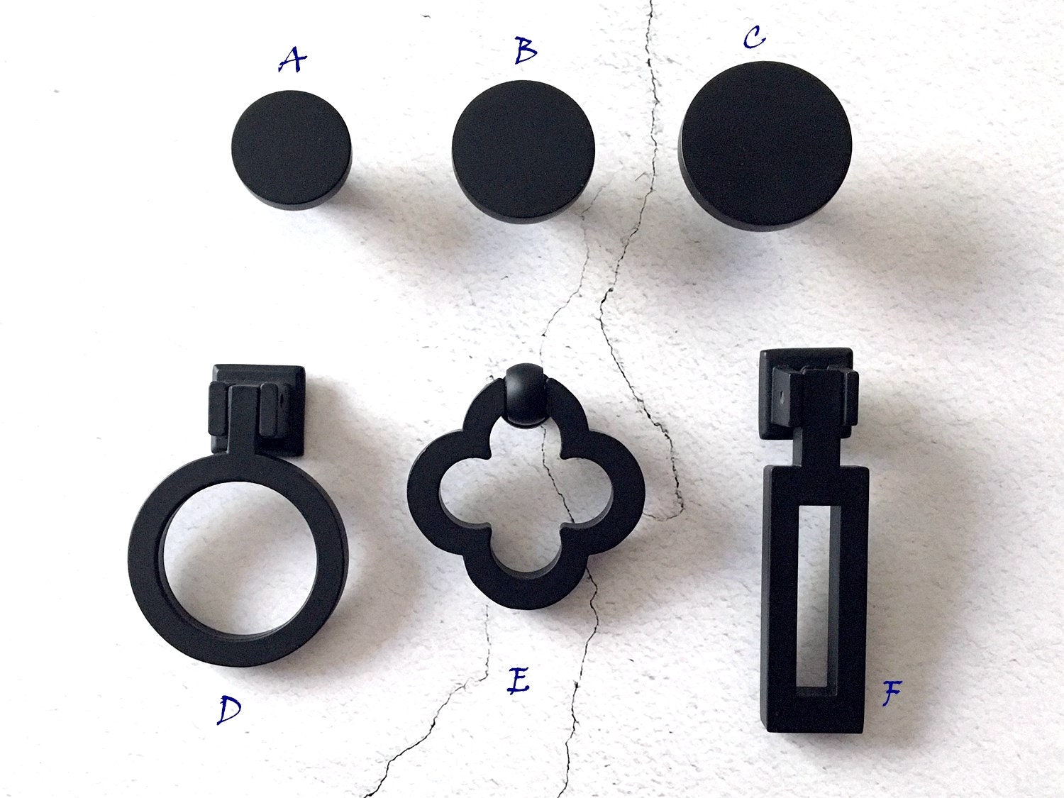 Schwarz Kabinett Knöpfe Schrank Türknöpfe Türknauf Türgriffe | Etsy