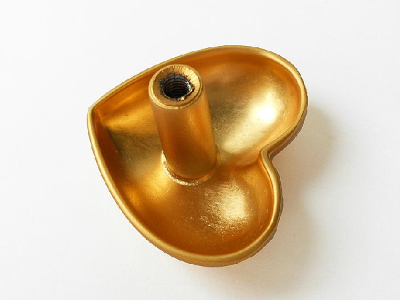 Heart Knob Kids Dresser Knobs Drawer Knobs Pull Gold Silver Etsy