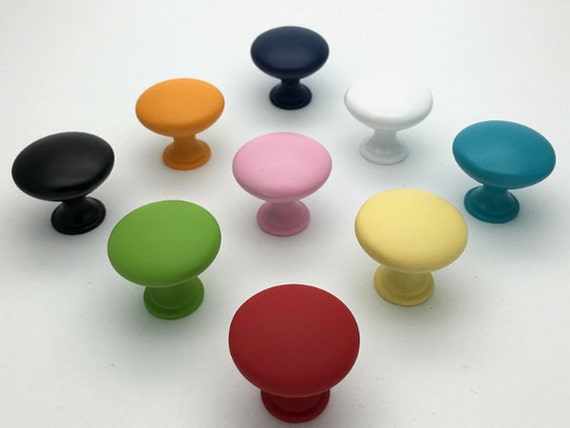 Colorful Dresser Knobs Drawer Pulls Knobs Handles Kids Kitchen Etsy
