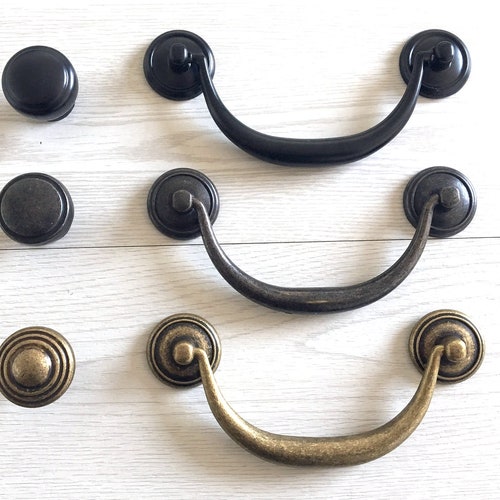 4 1/4 4 1/2 Bail Drawer Pull Vintage Style Drawer Etsy