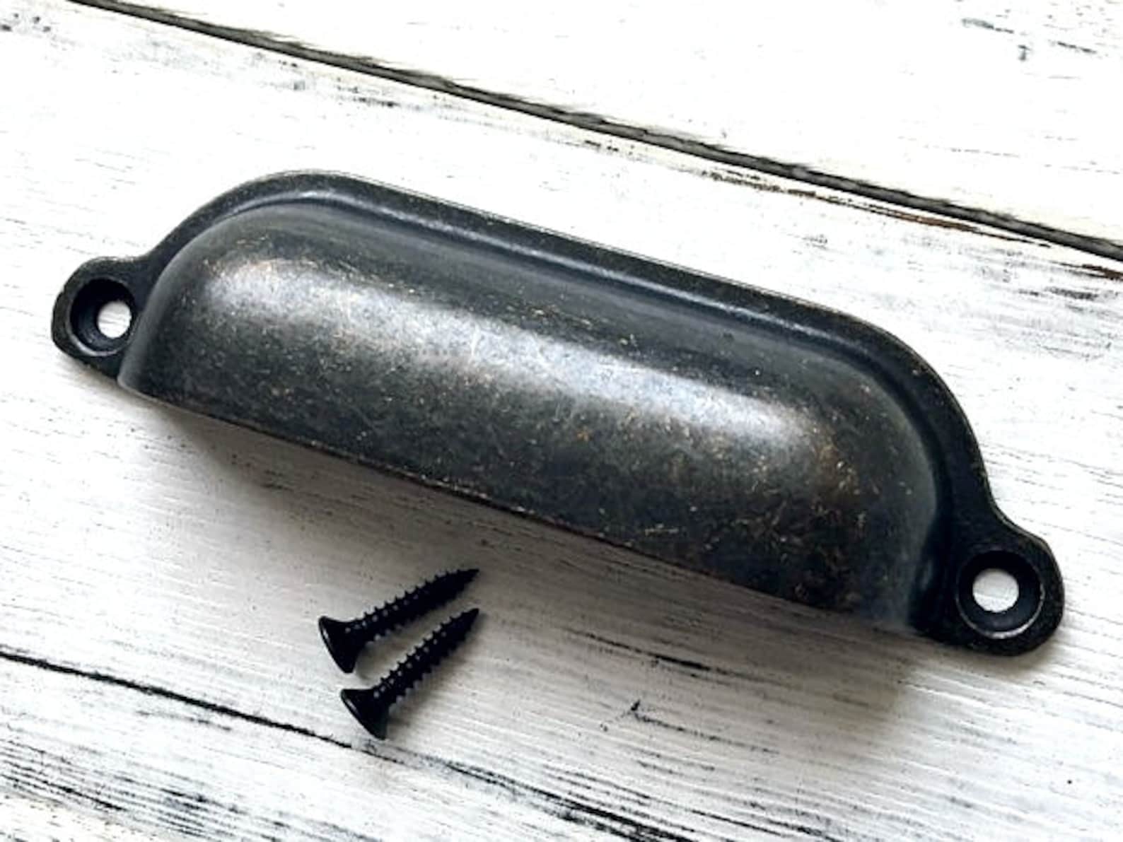 3.5 Vintage Style Cup Drawer Pulls Handles Knob Dresser Etsy