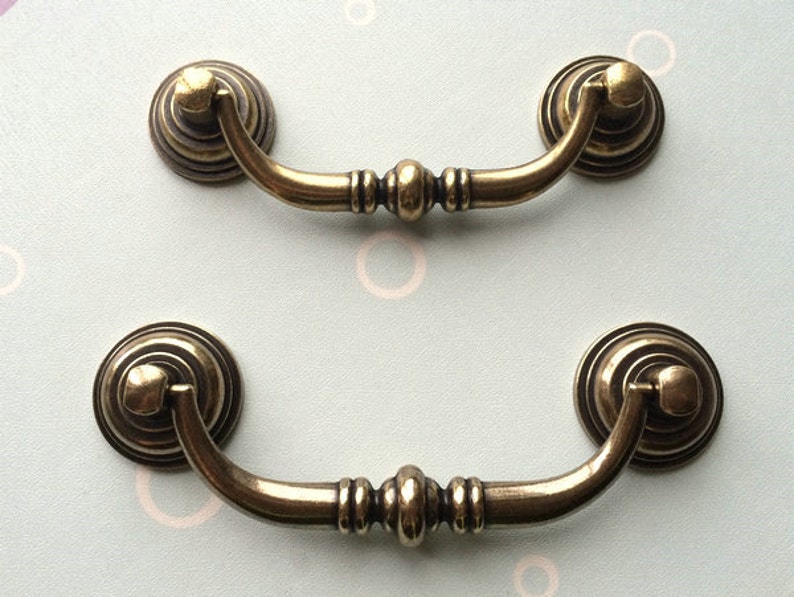 3.5 4.25 Drop Bail Swing Dresser Pulls Drawer Pull Handles Etsy