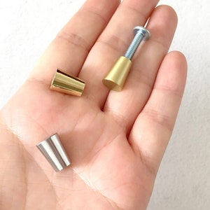 9 mm Kleiner Knöpfe für Schmuckkästchen Messing Knauf Konisch Gold Schwarz Weiß Weiss Mini Möbel Antike Bronze Möbelknauf Schubladen Knäufe