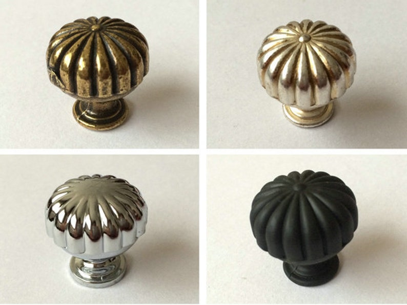 Small Knobs Dresser Knobs Drawer Pulls Knob Handles Pumpkin Antique Bronze Silver Black Gold Kitchen Cabinet Door Handle Knob Hardware