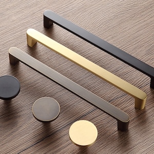 Buy Cabinet Handle Brass Gold Black Bronze Drawer Pulls Handles