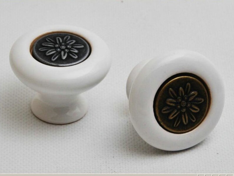 Dresser Knobs Drawer Knob Pulls Handles / White Knobs Etsy