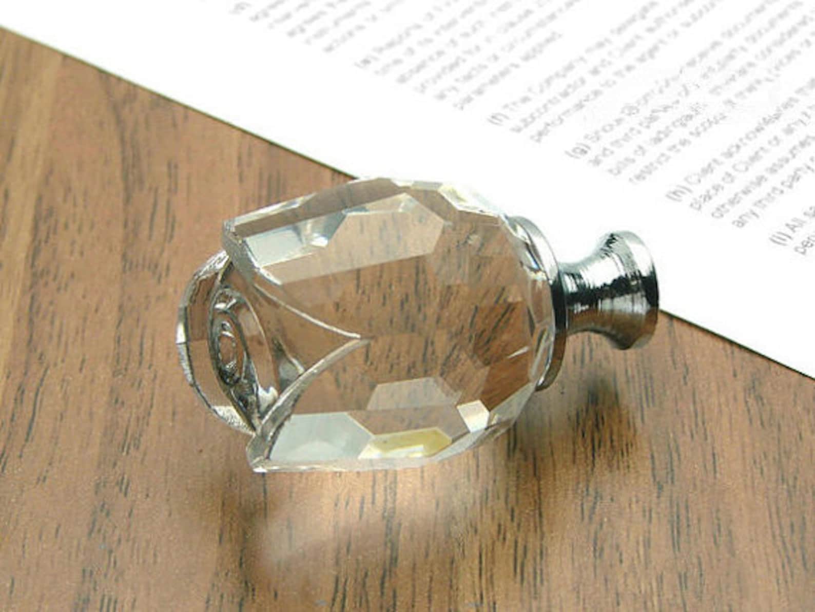 Glass Knobs / Dresser Knobs / Crystal Knob / Drawer Knobs Rose Etsy