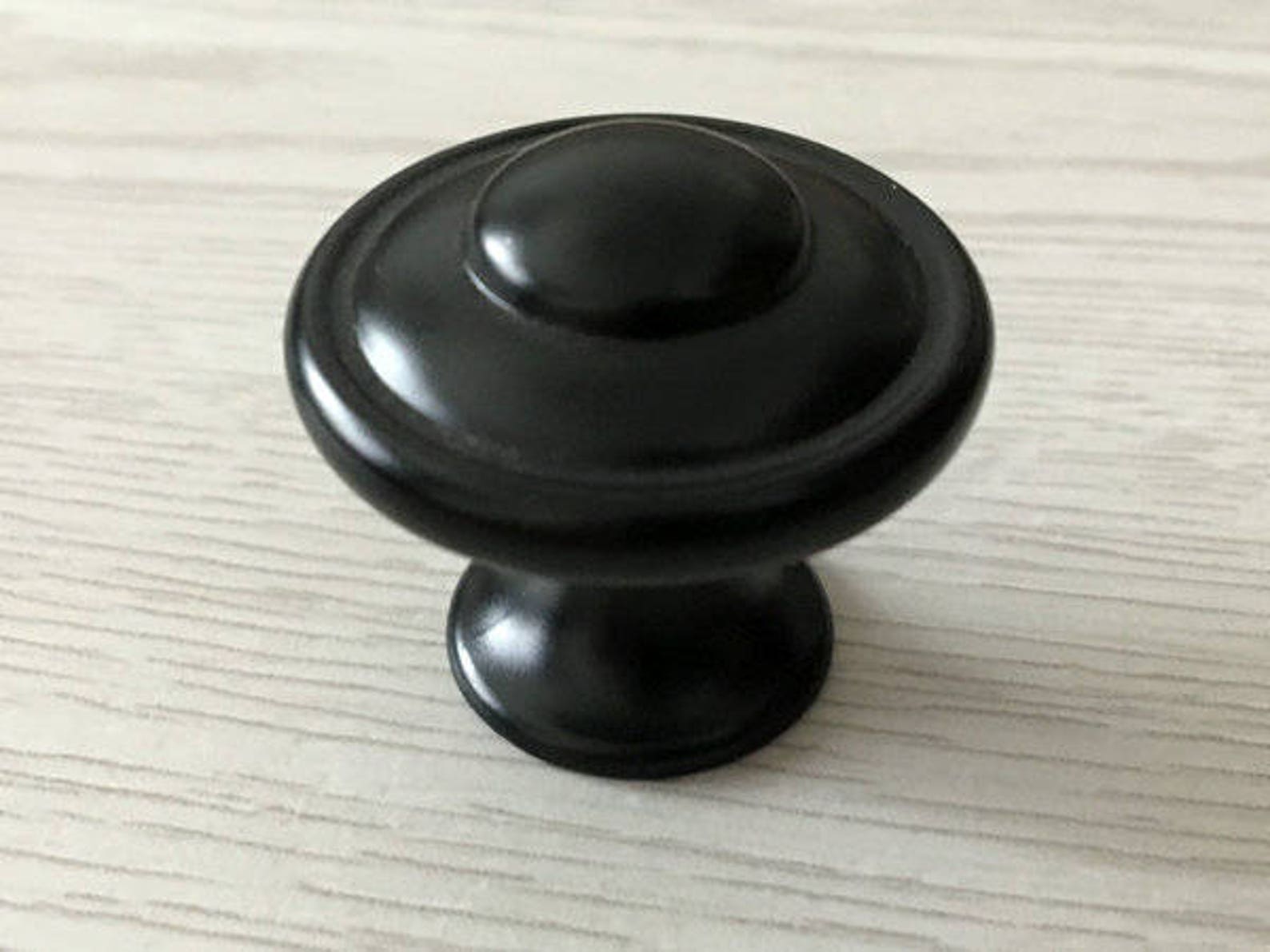 Black Dresser Knob Drawer Knobs Pulls Knobs Handles Kitchen Etsy