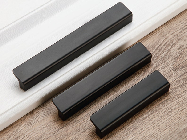 Brushed Gold Brass Drawer Pull Handle Dresser Handles Knob Etsy Australia