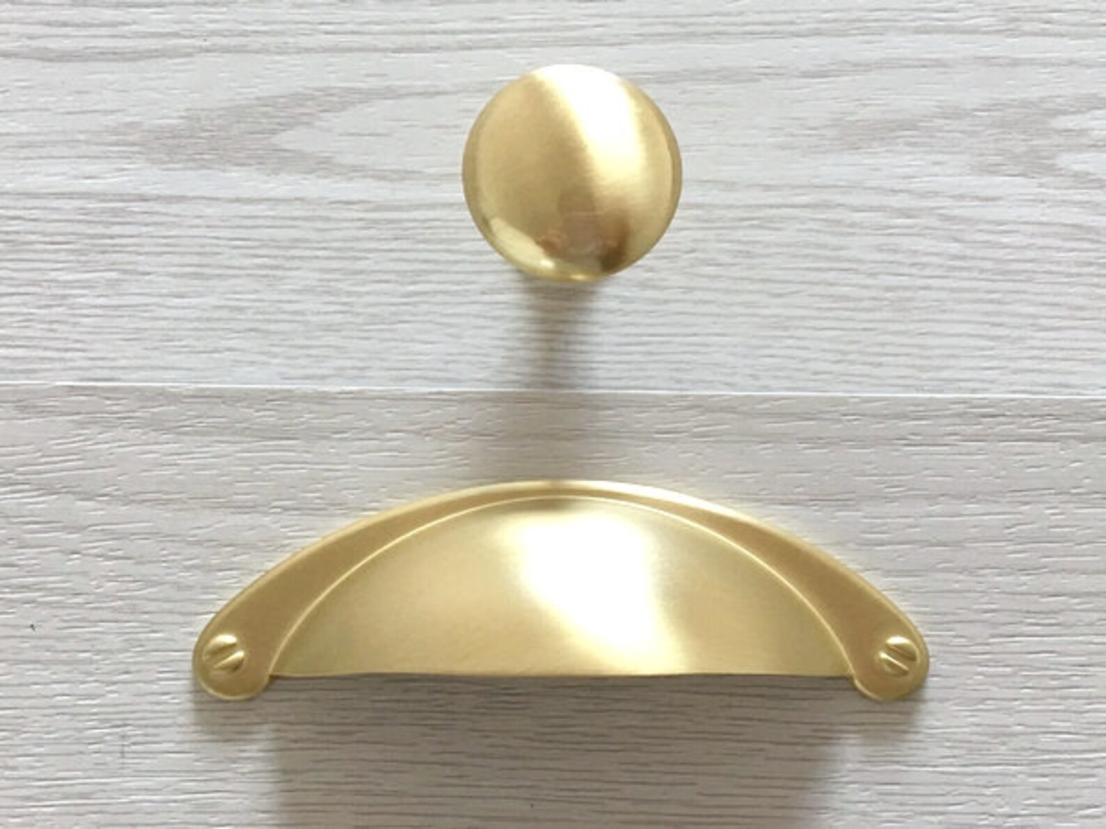 2 1/2 Gold Cup Drawer Pulls Handles Pull Handle Etsy