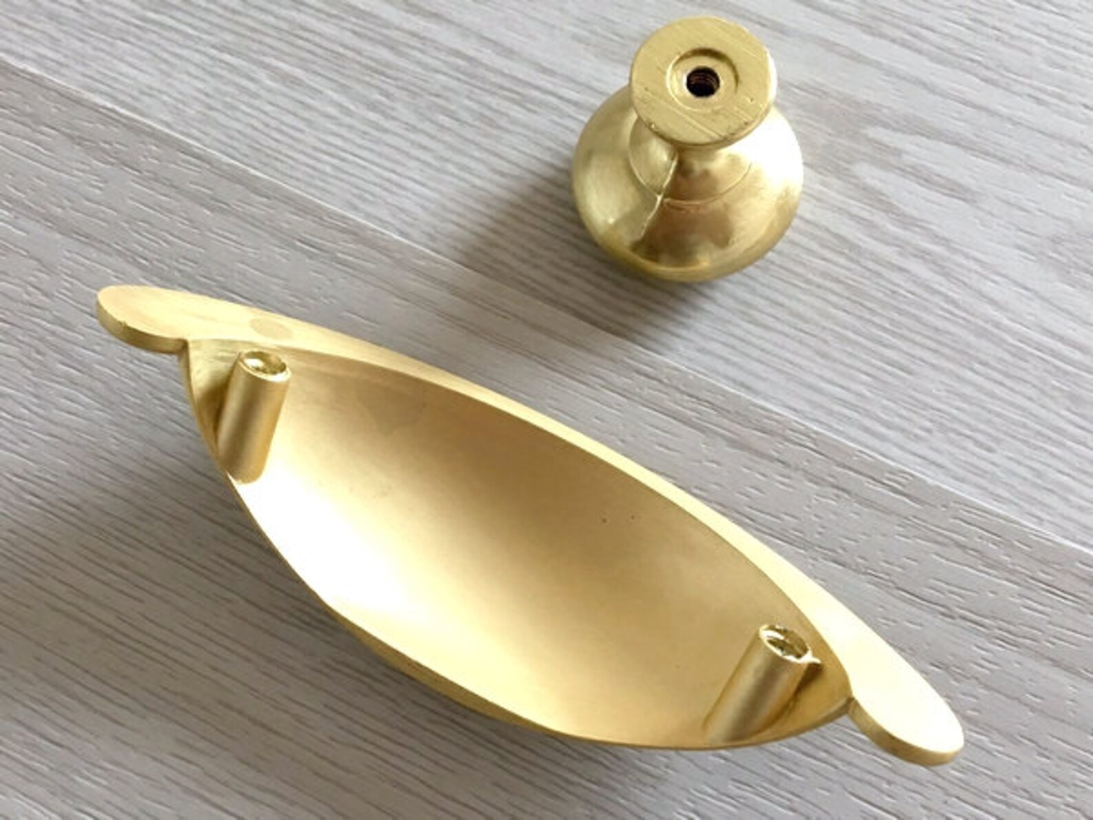 2 1/2 Gold Cup Drawer Pulls Handles Pull Handle Etsy