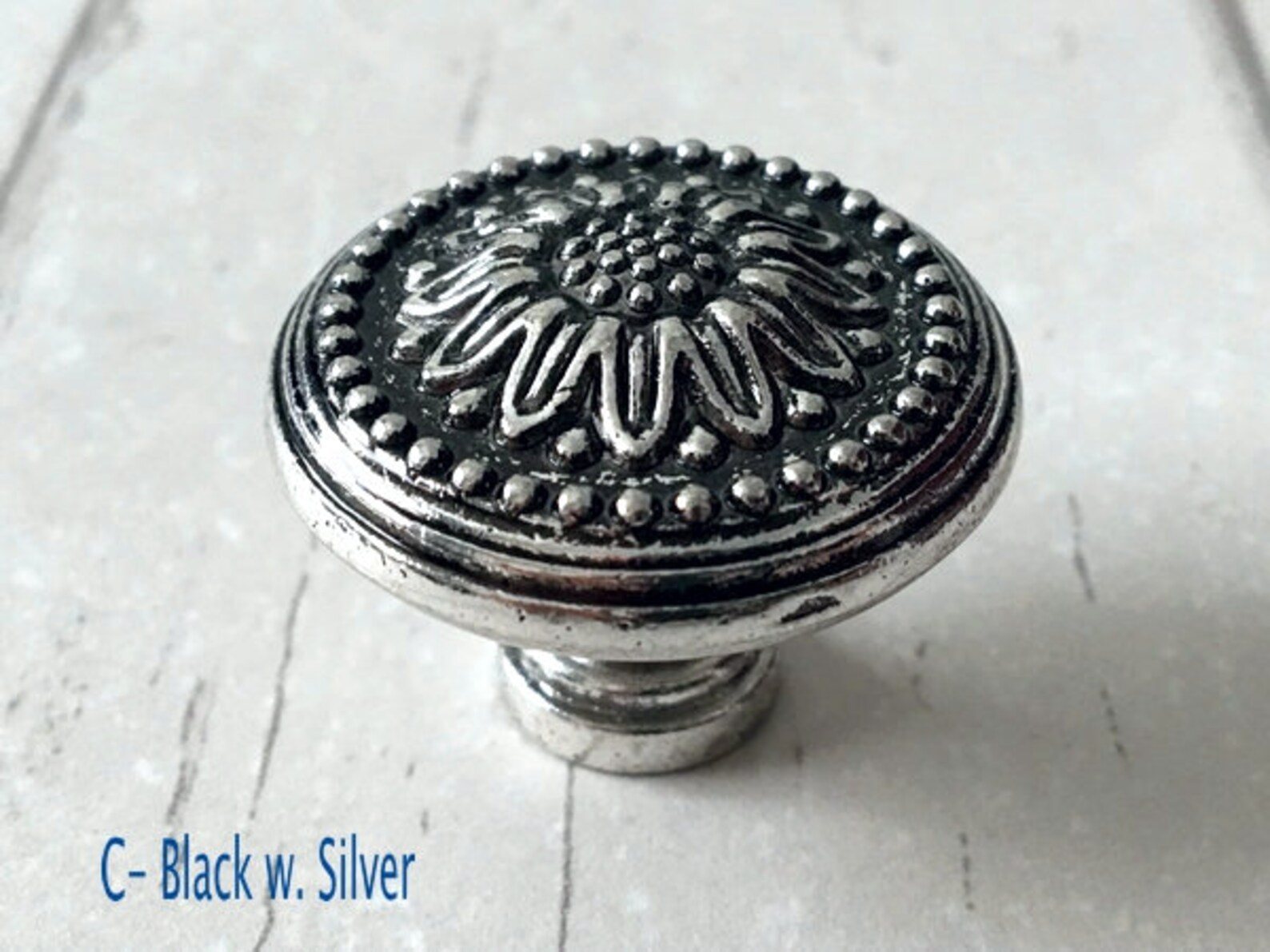Drawer Knob Door Knobs Pulls Black Antique Silver Etsy UK