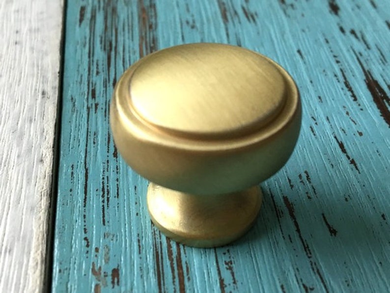 Brass Pull Drawer Handles Circle Dresser Pulls Circles Etsy