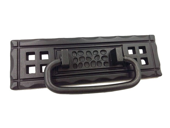 4 1//4 C-C Vintage Style Black Drawer Pull Bail Drop Dresser Pull Handle Rustic Drawer Pulls Antique Style Rectangular Cabinet Handles 4.25 108 mm Centers