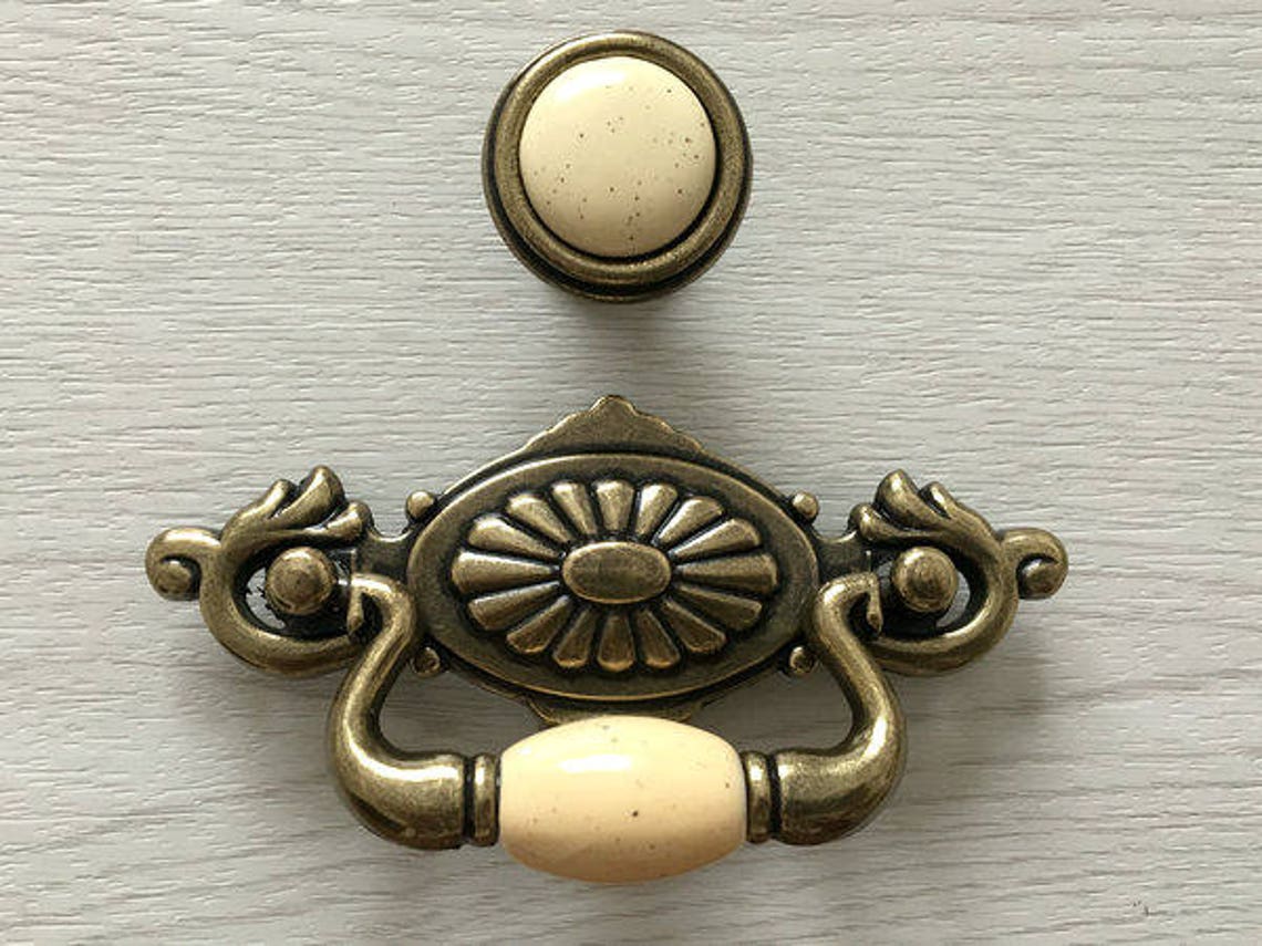 2.25 Drop Bail Dresser Pulls Ceramic Drawer Pull Handles Etsy