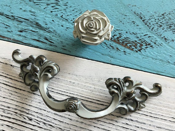 3 25 Vintage Look Drawer Pulls Handles Dresser Pull Handle Etsy