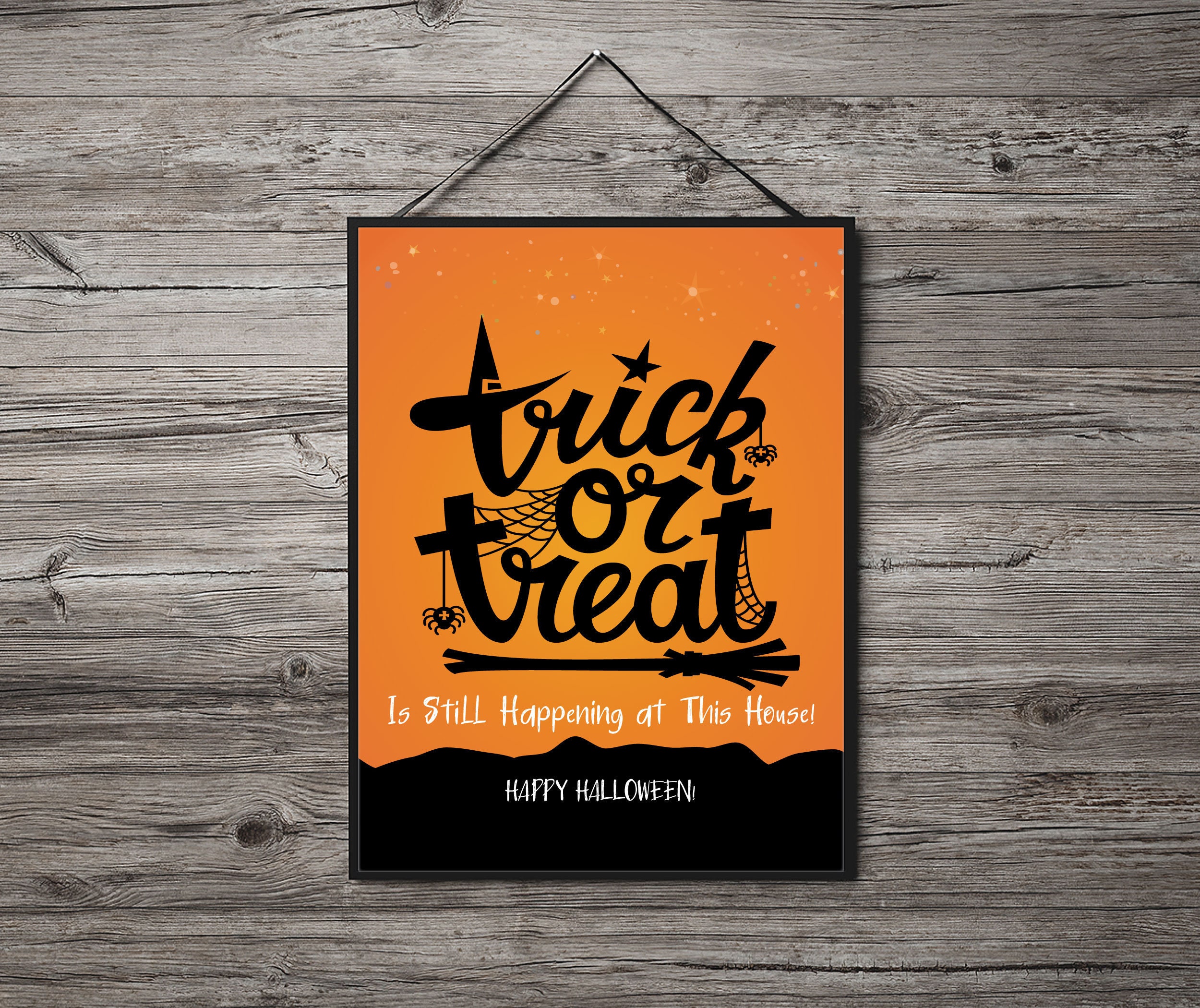 INSTANT DOWNLOAD Halloween Printable Halloween Is Not Cancelled TrickOrTreat Here