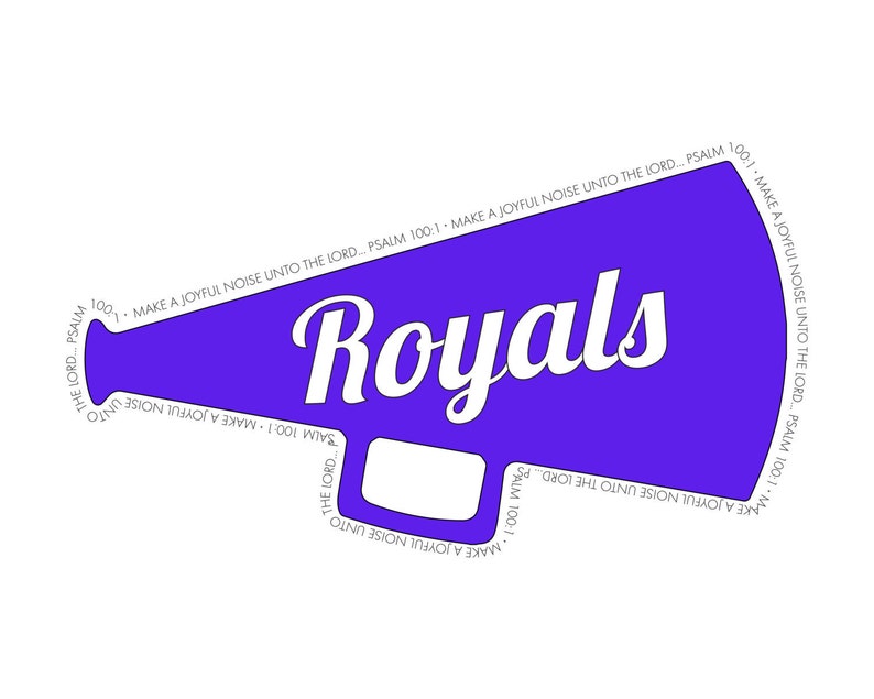 Psalm 1001 Bible Verse Cheerleading Megaphone Printable Etsy