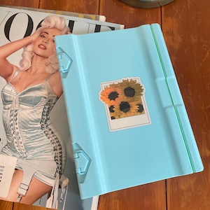 Sunflower 3D Printed Refillable Notebook: US Letter Size with Pen Holder