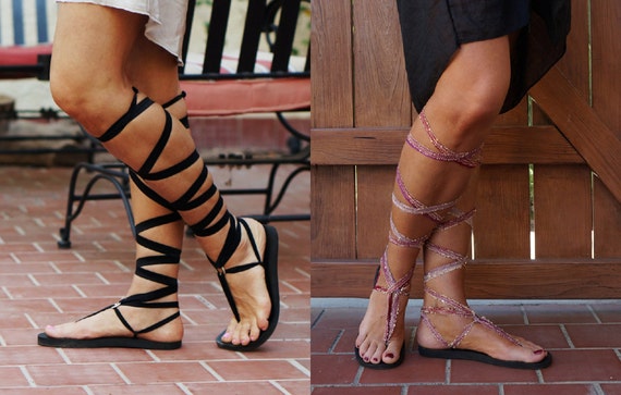 Stretch Gladiator Sandals